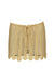 Ranco Scalloped Hand-Crochet Skirt in Gold
