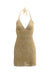 Ovahe Hand-Crochet Dress in Sand