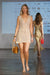 Mila Hand-Crochet Dress in Taupe