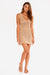 Mila Hand-Crochet Dress in Taupe